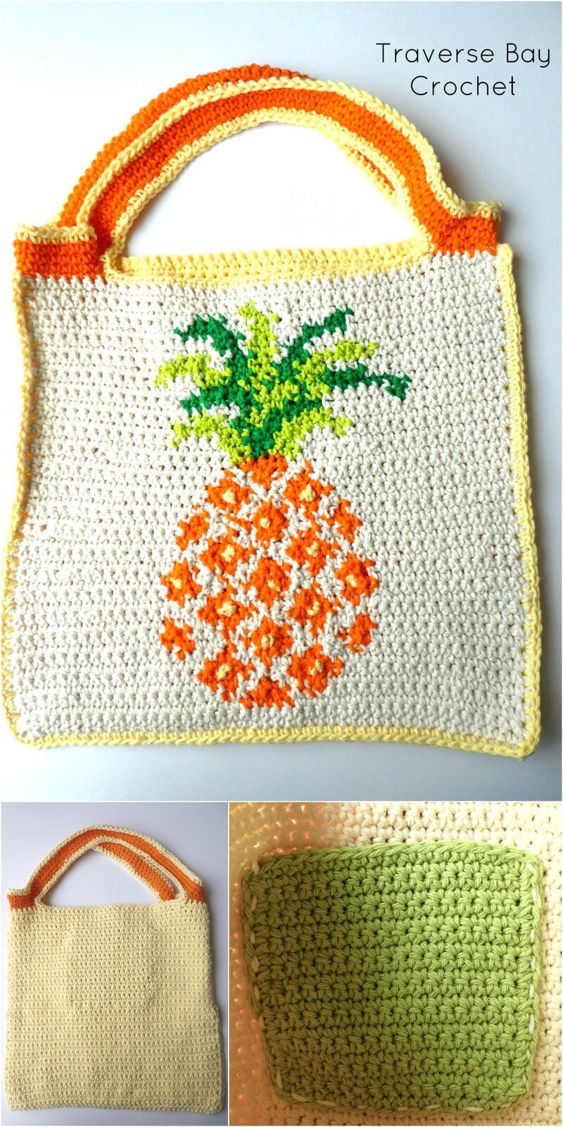 10 Crochet Pineapple Tote Bag 1