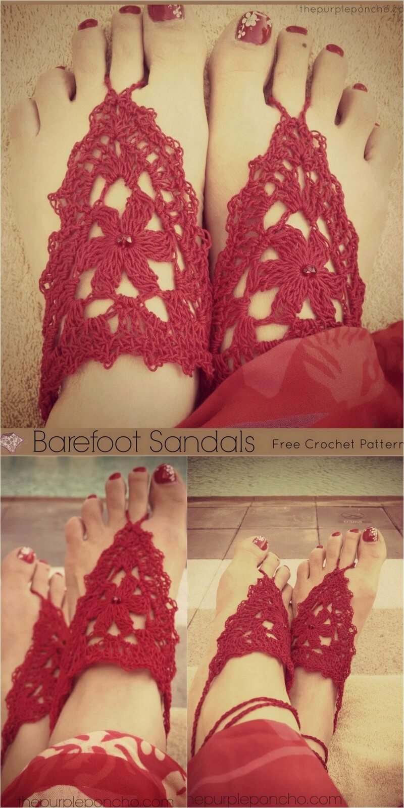 114 Barefoot Sandals A Free Crochet Pattern 3