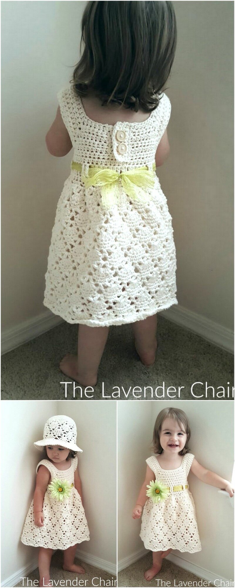 116 Vintage Toddler Dress Crochet Pattern 1