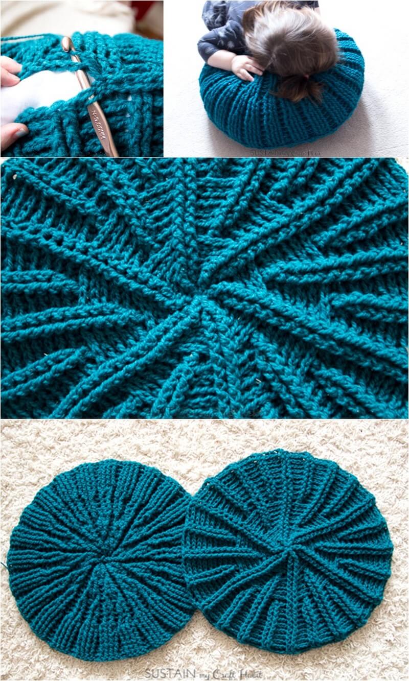 118 GORGEOUS FREE ROUND CROCHET PILLOW PATTERN 1