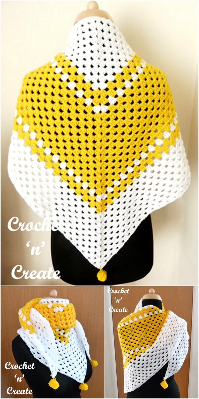 12 Crochet Granny Shawl 1