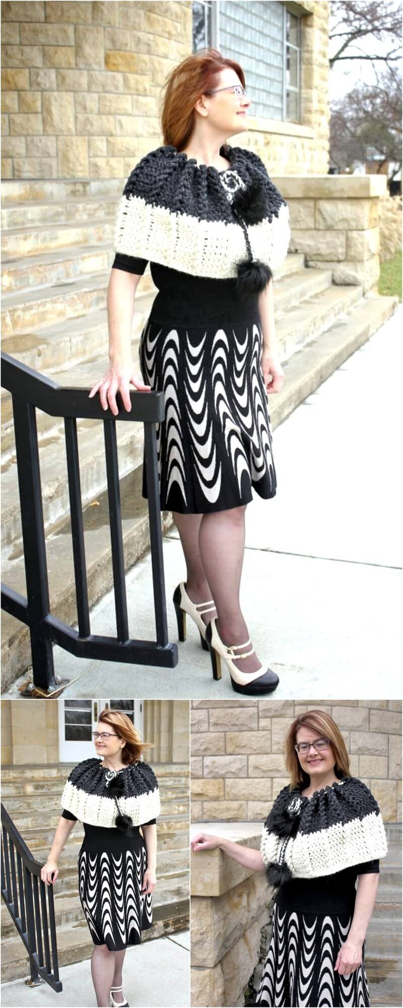 13 Bewitching Braids Cape Free Crochet Pattern 2