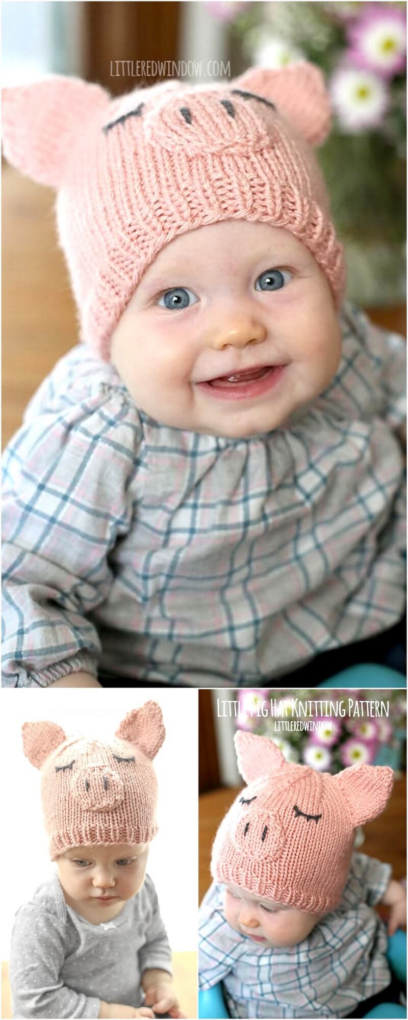 141 LITTLE PIG HAT KNITTING PATTERN 1