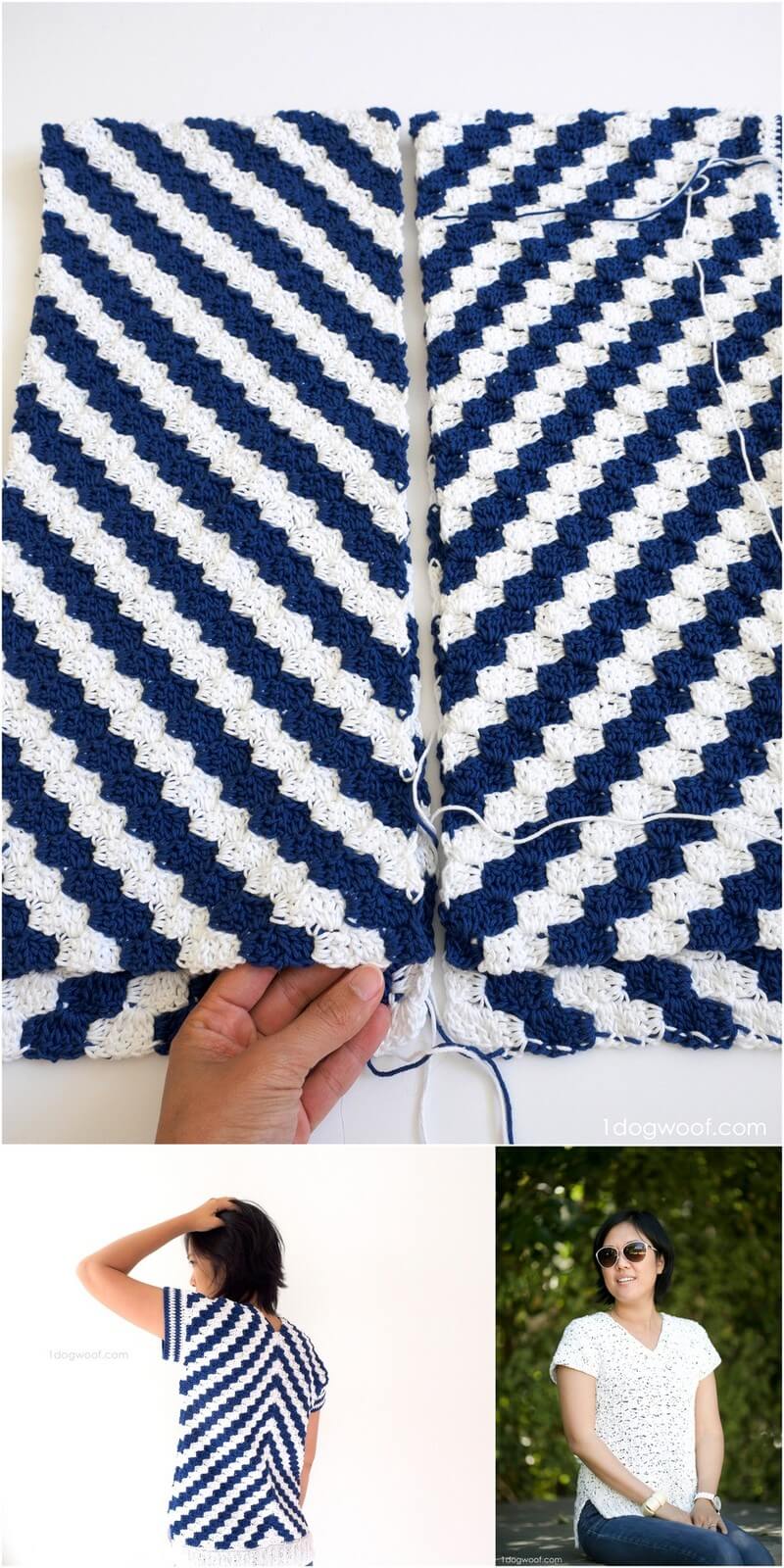 143 DIAGONALS FOR DAYS C2C CROCHET TOP 1