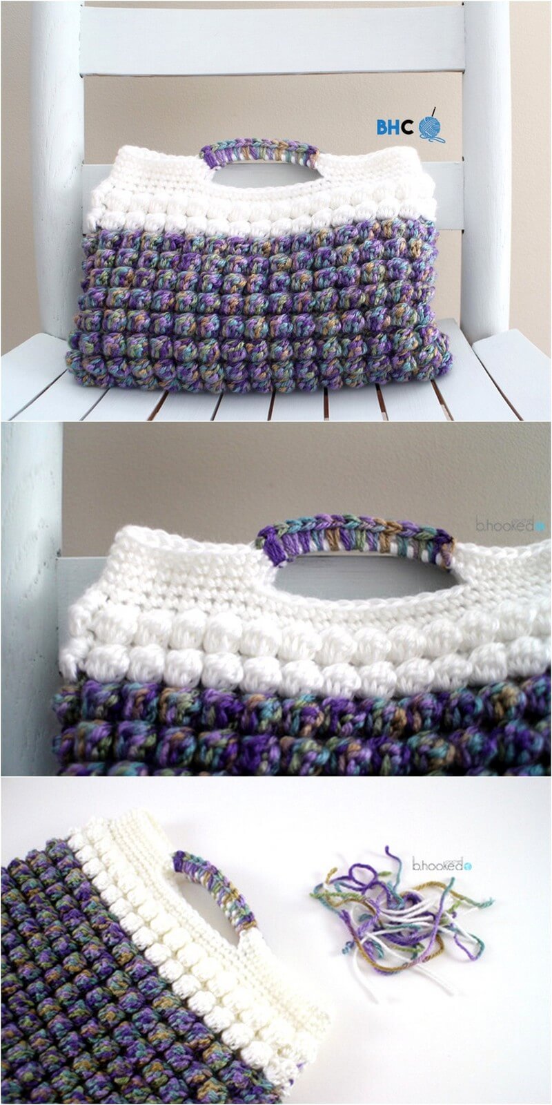 144 Bobble Stitch Clutch 1