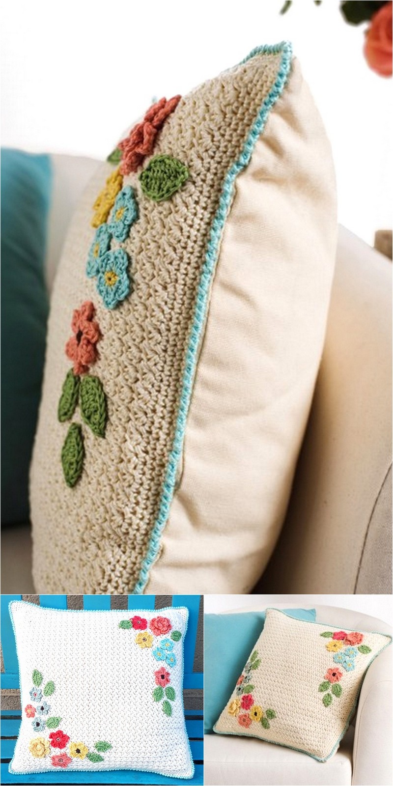 15 Bloom Pillow – Free Crochet Pattern 1