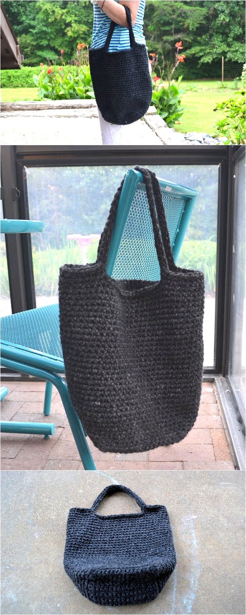 15 Chunky Crocheted Tote Pattern 1