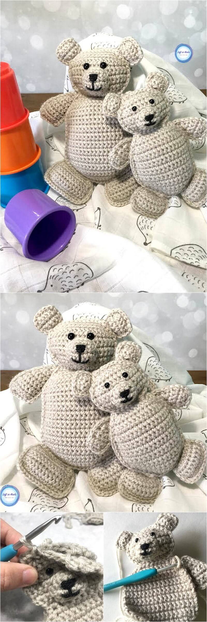16 Baby and Me Crochet Bears 1