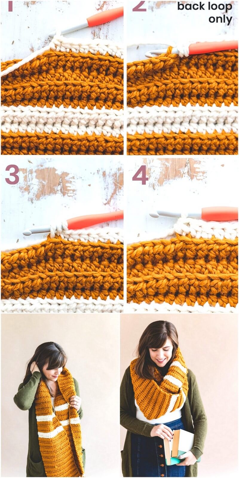 16 University Scarf – Free Crochet Pattern 1