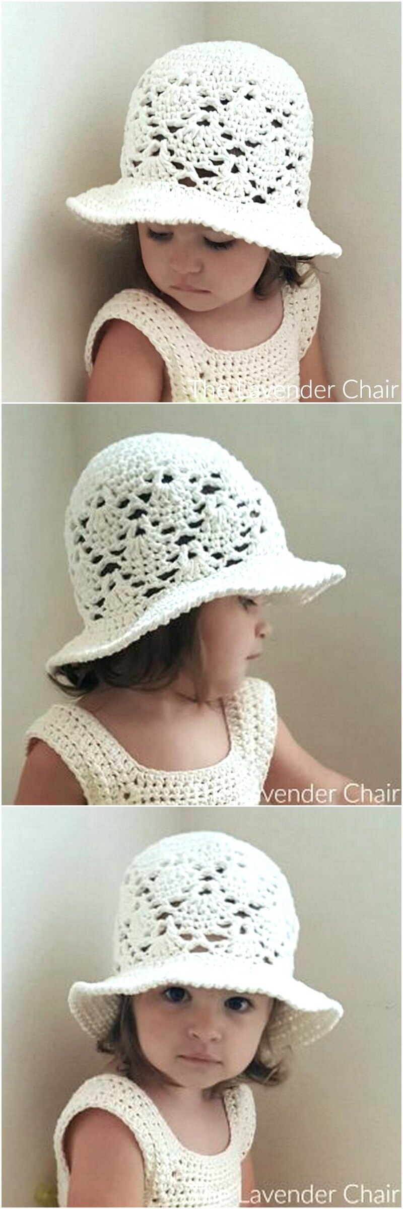 16 Vintage Sun Hat (Infant – Child) Crochet Pattern 1