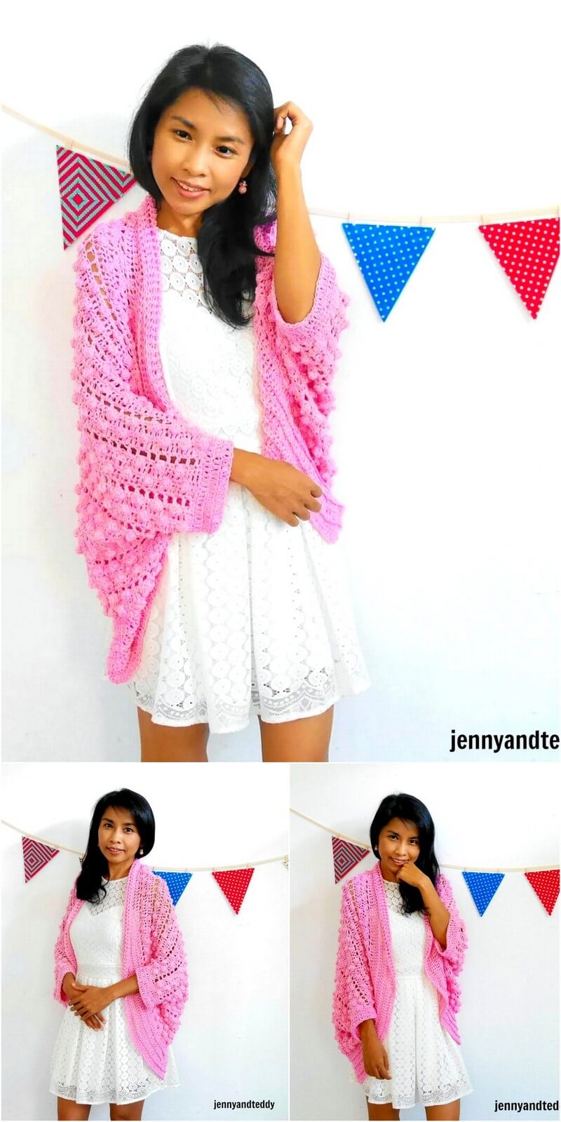 18 bubble gum blanket cardigan free crochet pattern 1
