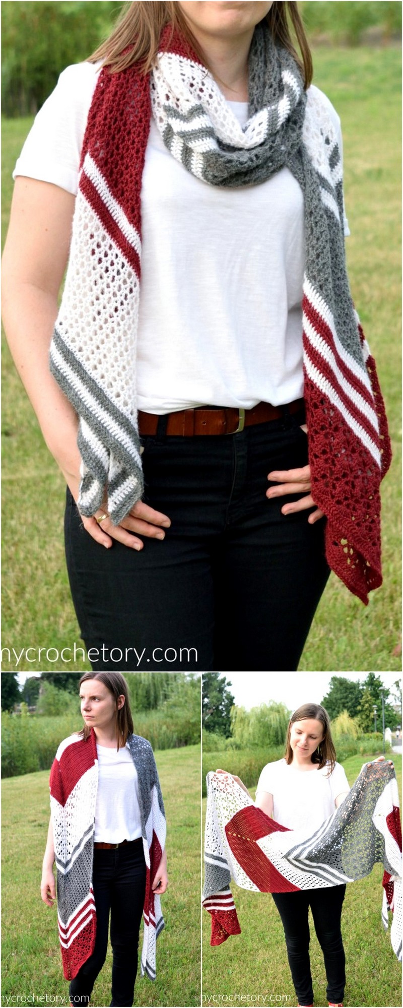 2 Arrow Crochet Wrap 1