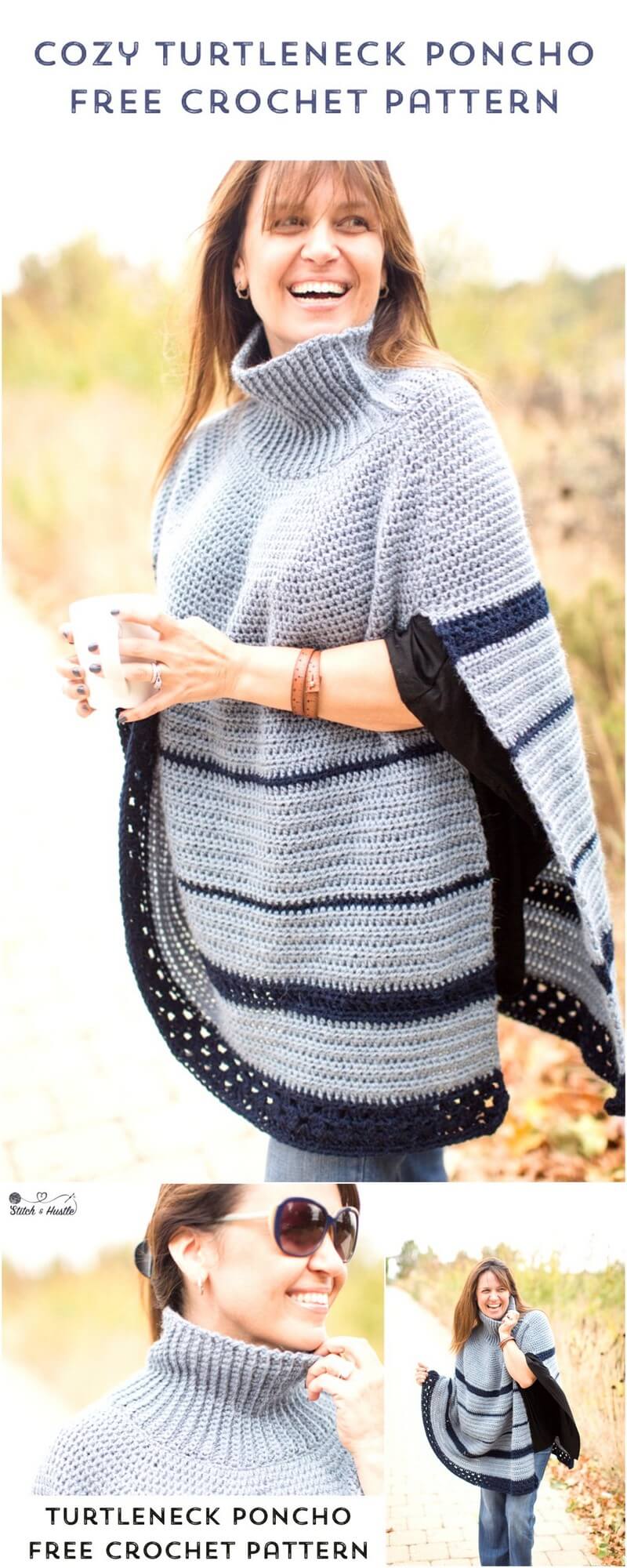 209 The Montana Poncho Crochet Pattern 1