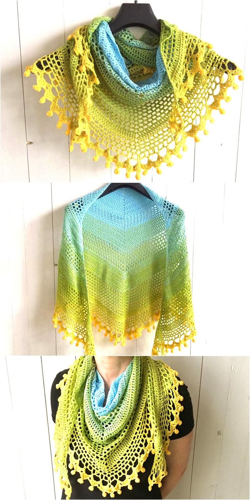 213 POM POM HAPPINESS SHAWL 1