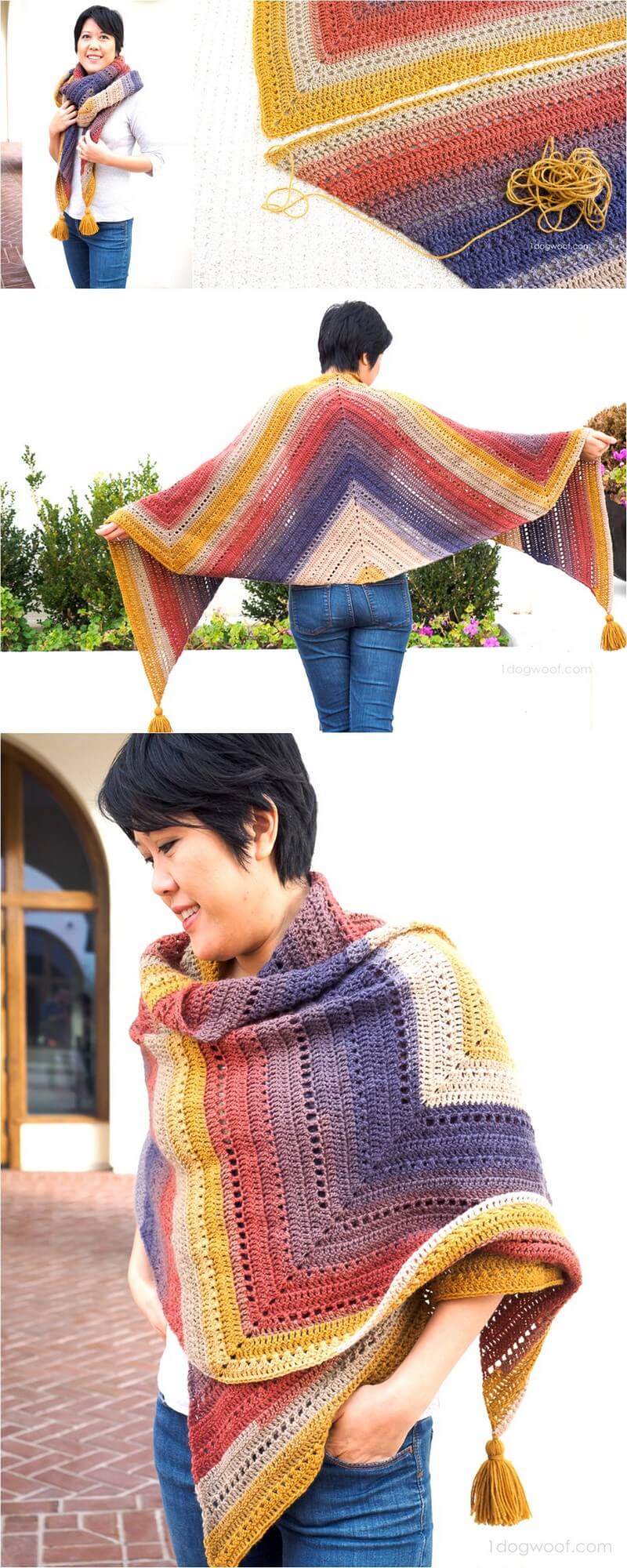 214 THE ADIRONDACK WRAP CROCHET PATTERN 1