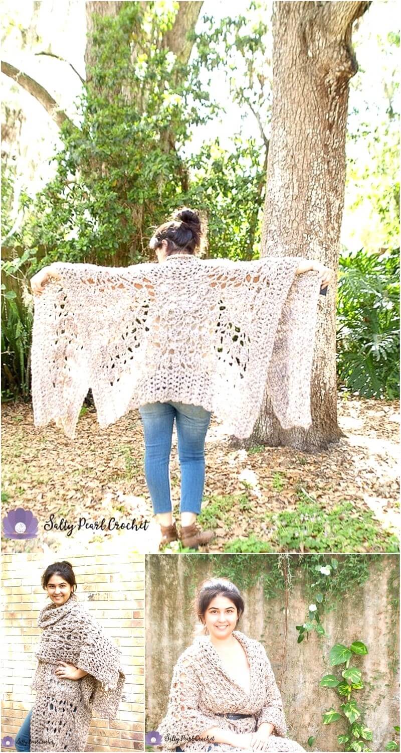 218 QUICK CROCHET PONCHO FREE PATTERN 1