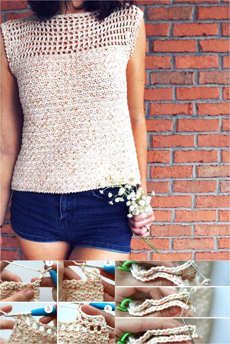 22 Dreamsicle Tee Crochet Pattern – Beginner-Friendly Summer Top 1