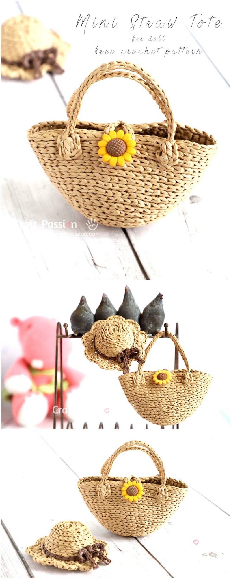 22 MINI STRAW TOTE CROCHET PATTERN 1