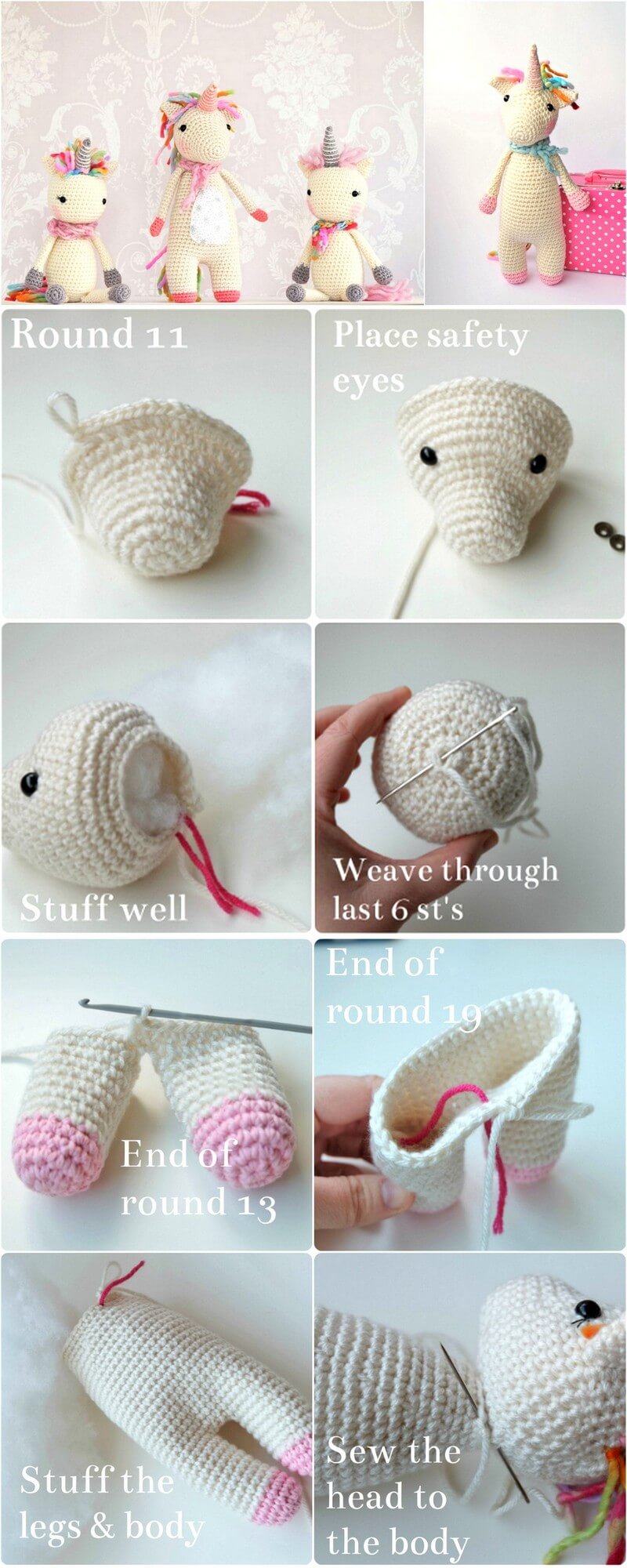 22 Twinkle Toes the Unicorn Crochet Pattern 1