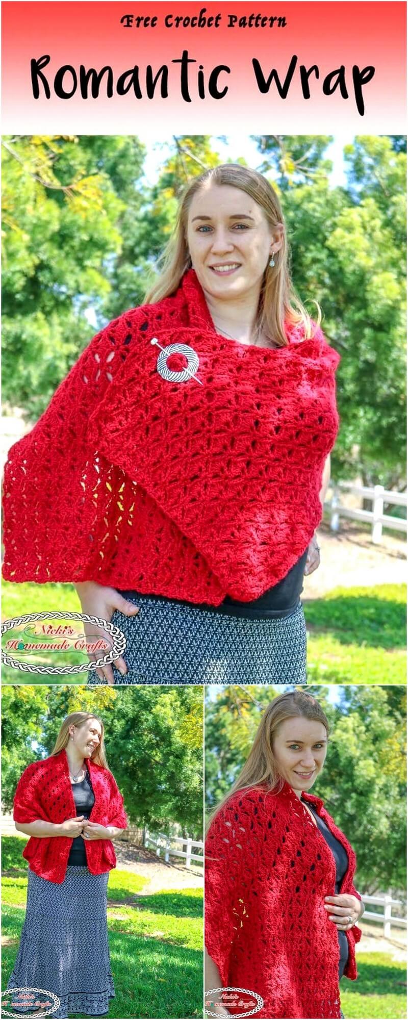228 HOW TO CROCHET A ROMANTIC WRAP – FREE CROCHET PATTERN 1