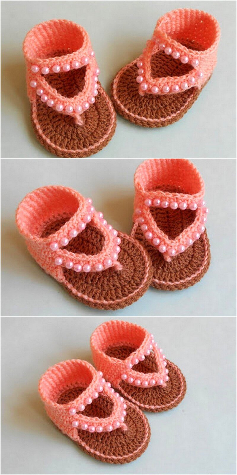 234 How to Crochet Baby Sandals Design 1