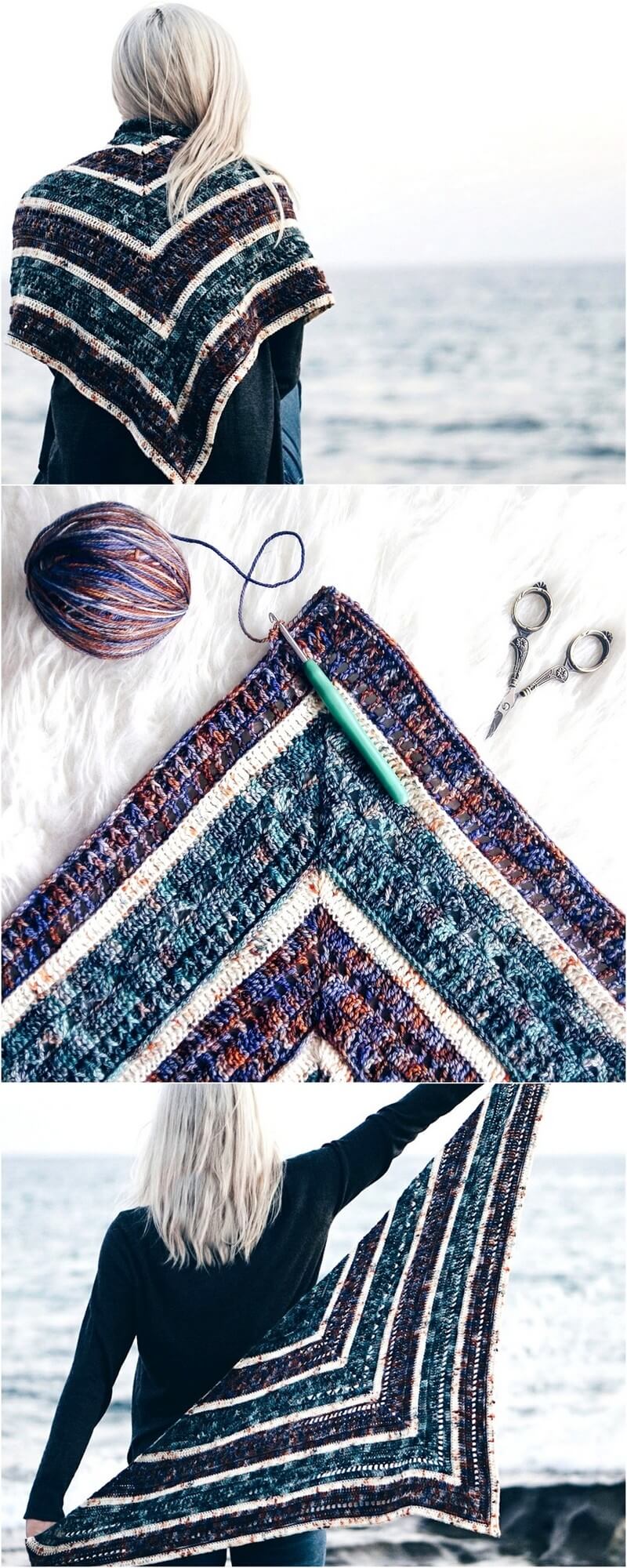 235 OVERFLOW SHAWL WITH ZEN YARN GARDEN 1