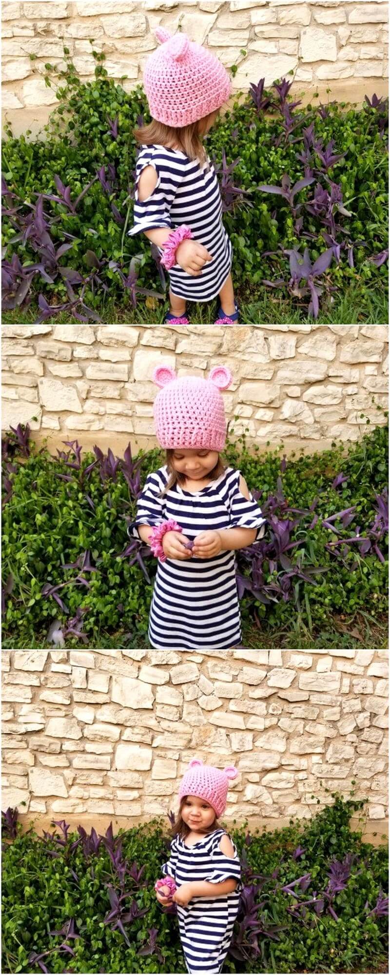 24 LIZZIE BEAR BEANIE CROCHET PATTERN 1