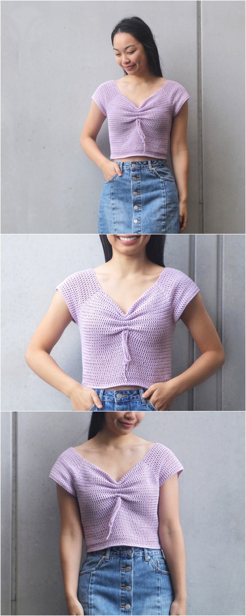 24 MAGNOLIA SWEETHEART CROP TOP – FREE CROCHET PATTERN AND VIDEO TUTORIAL! 1