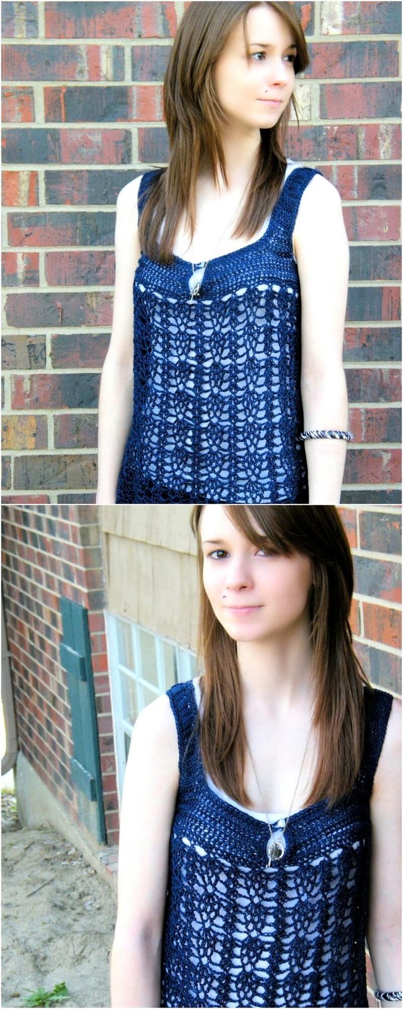 242 Clarice Sleeveless Top Down Summer Free Crochet Pattern 1