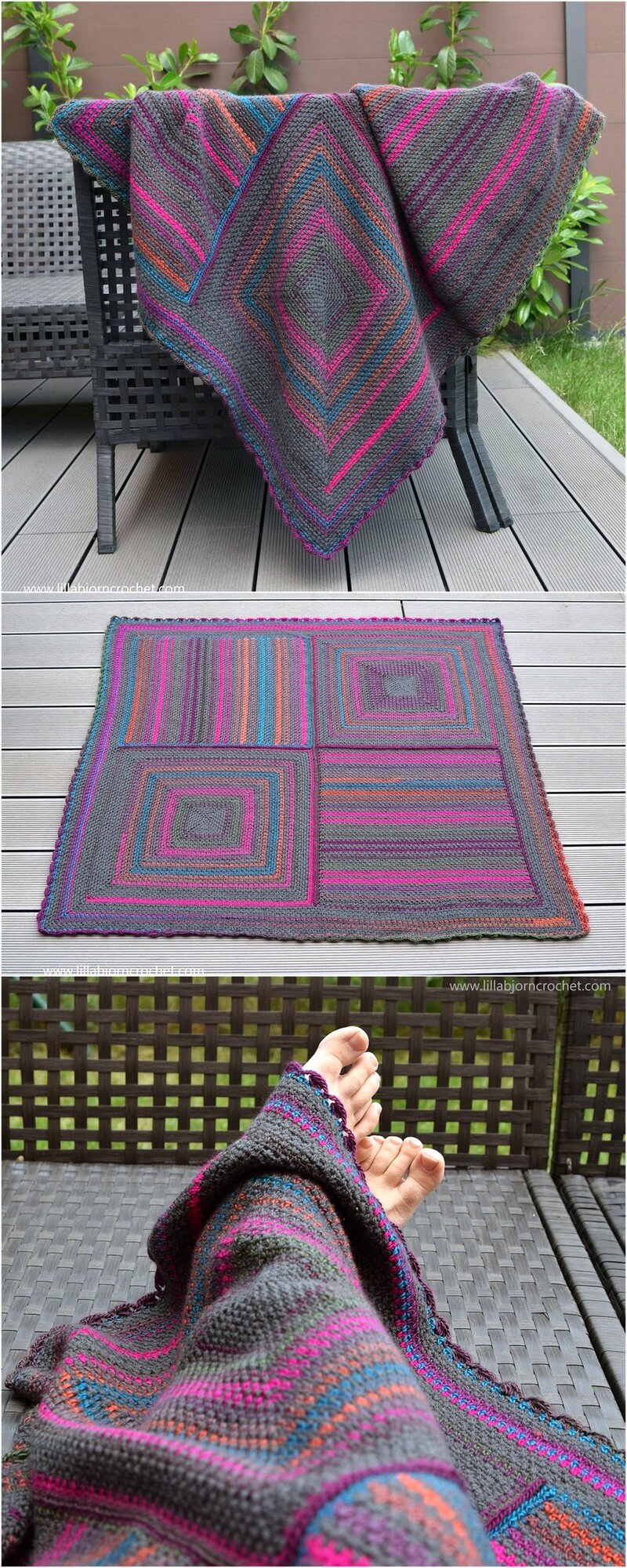 246 Around the World Blanket - FREE crochet pattern 1