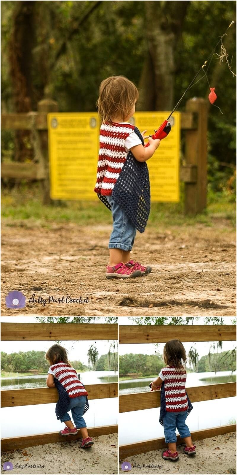 254 AMERICANA EASY CROCHET VEST PATTERN FOR TODDLERS 1