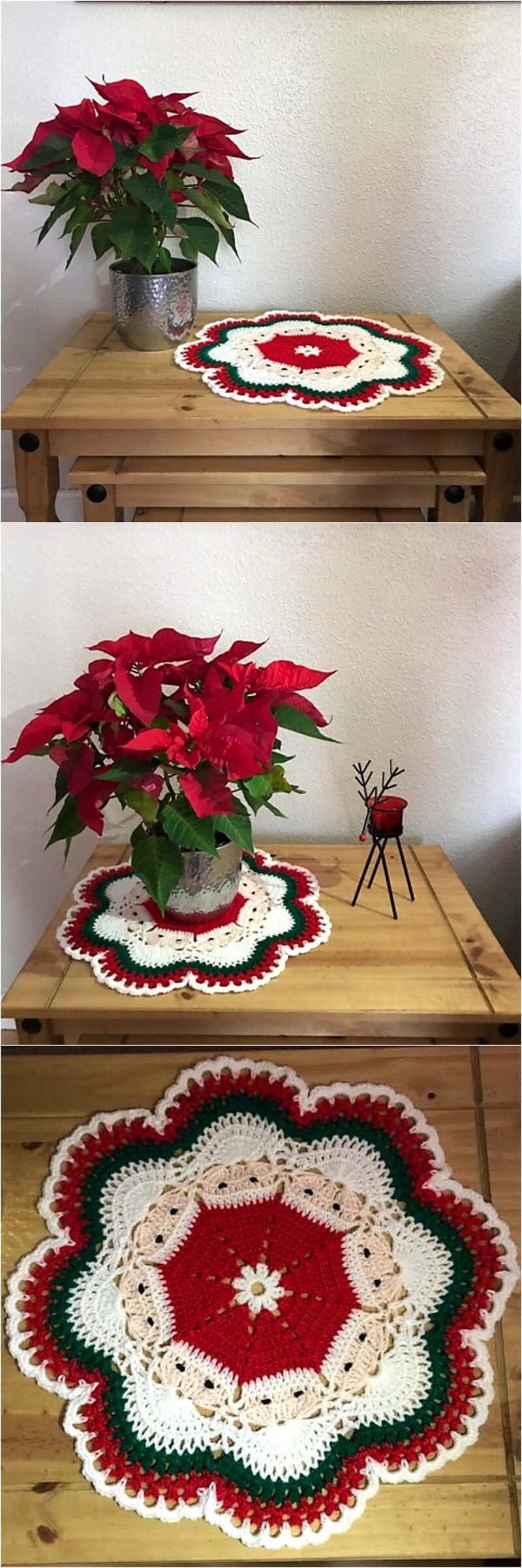 26 Santa's around for Christmas' Decorative Doily 1
