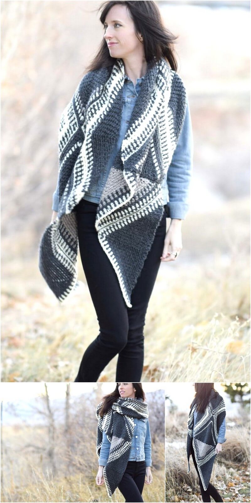 3 Las Cruces Crocheted Wrap Shawl Pattern 1
