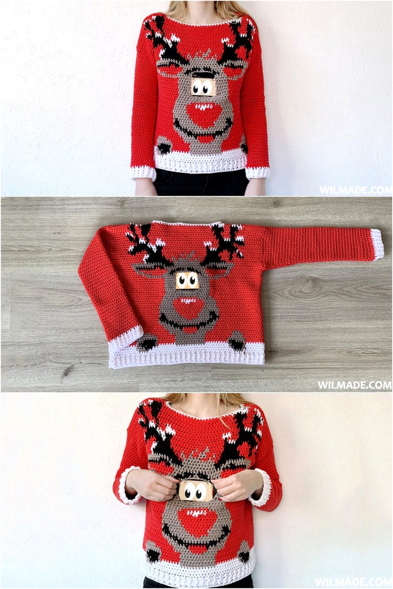 31 DIGITAL REINDEER CHRISTMAS SWEATER 1