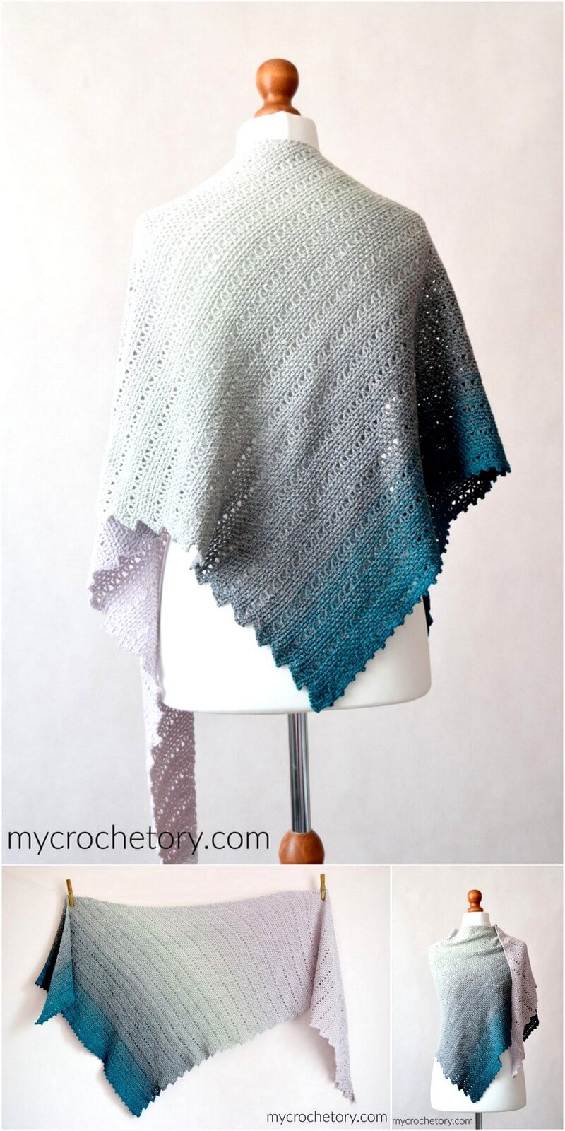 33 Easy crochet stitches Willow Shawl 1
