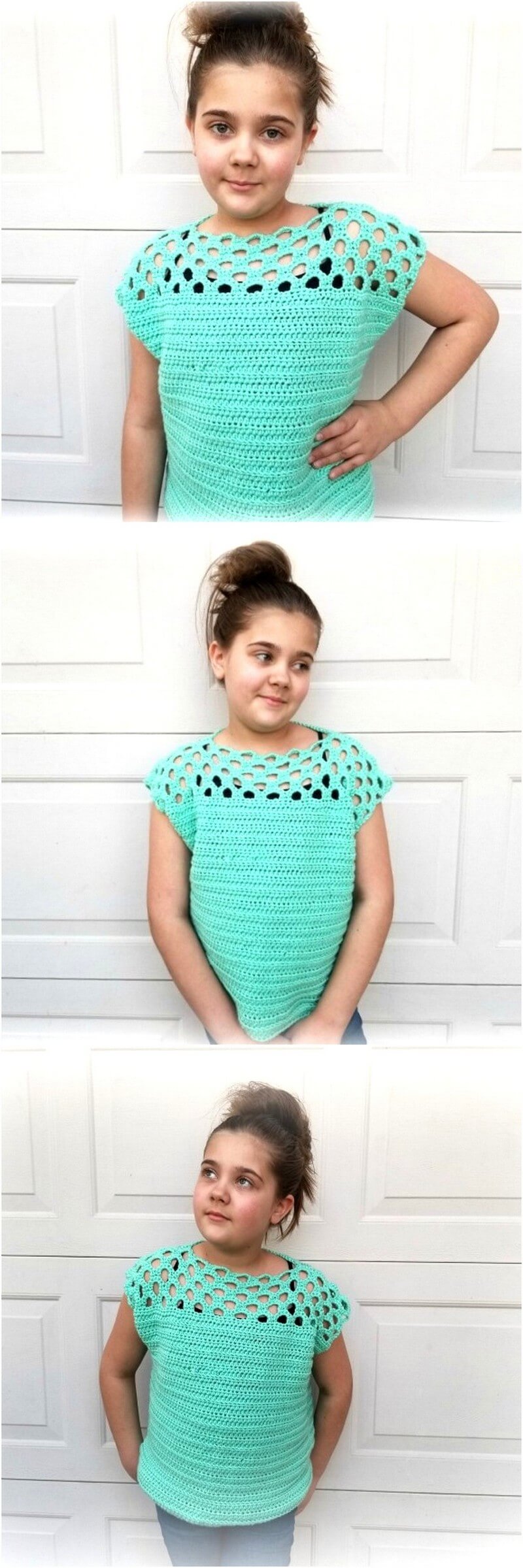 34 HONEYCOMB TEE CROCHET PATTERN 1