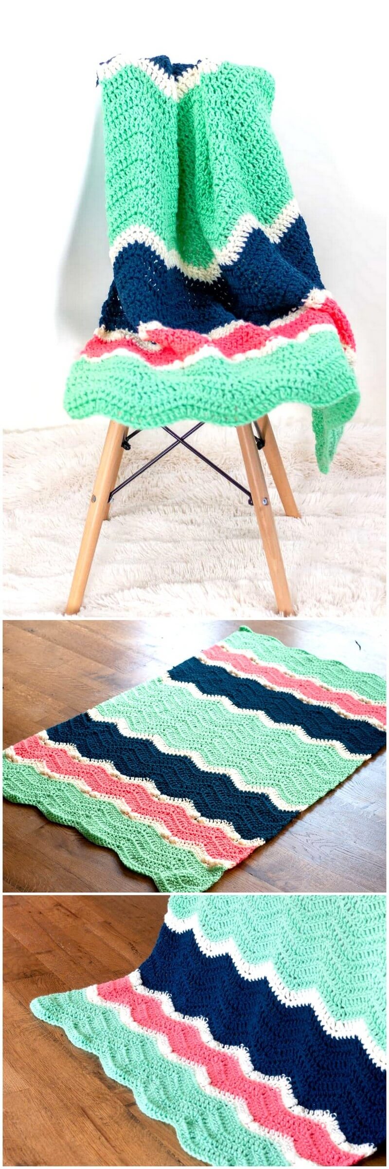 35 Clara Crochet Ripple Blanket 1