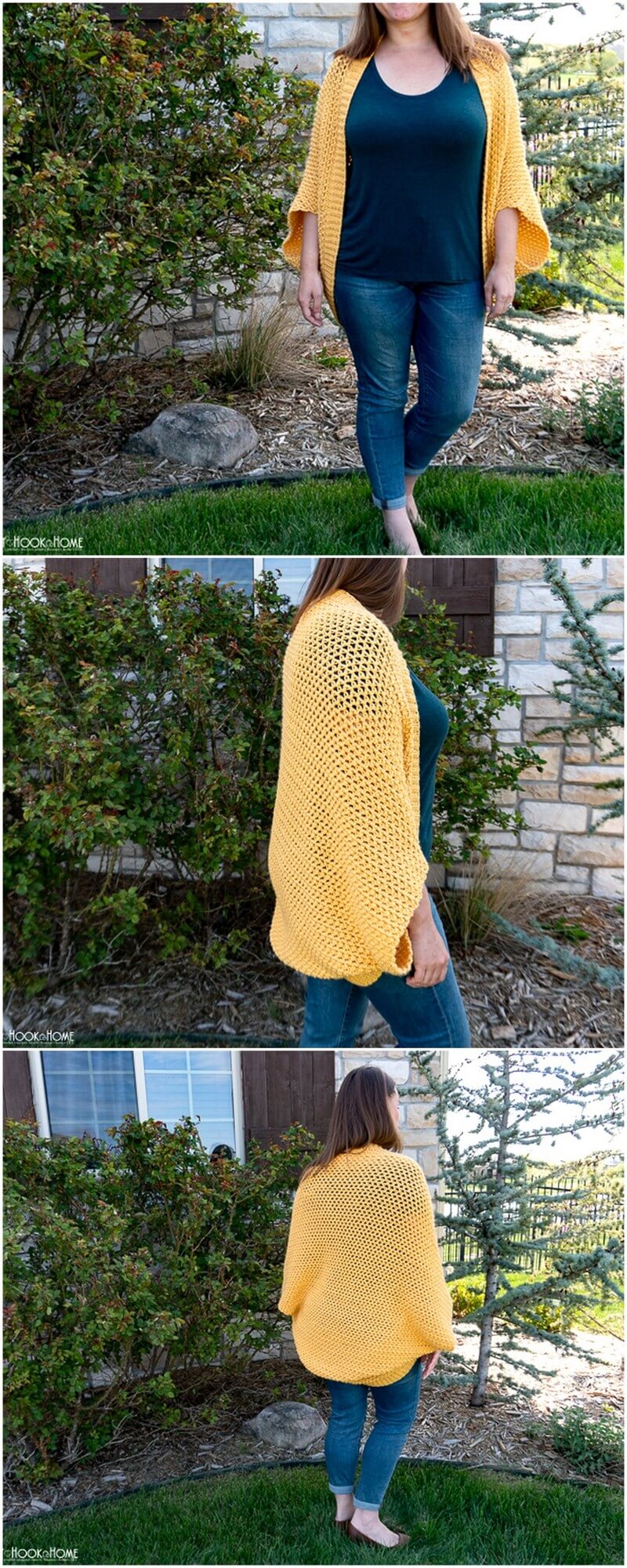 36 Cocoon Sweater Free Crochet Pattern in Three Sizes 136 Cocoon Sweater Free Crochet Pattern in Three Sizes 1