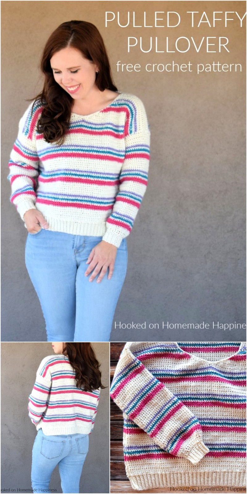 37 Pulled Taffy Pullover Crochet Pattern 1