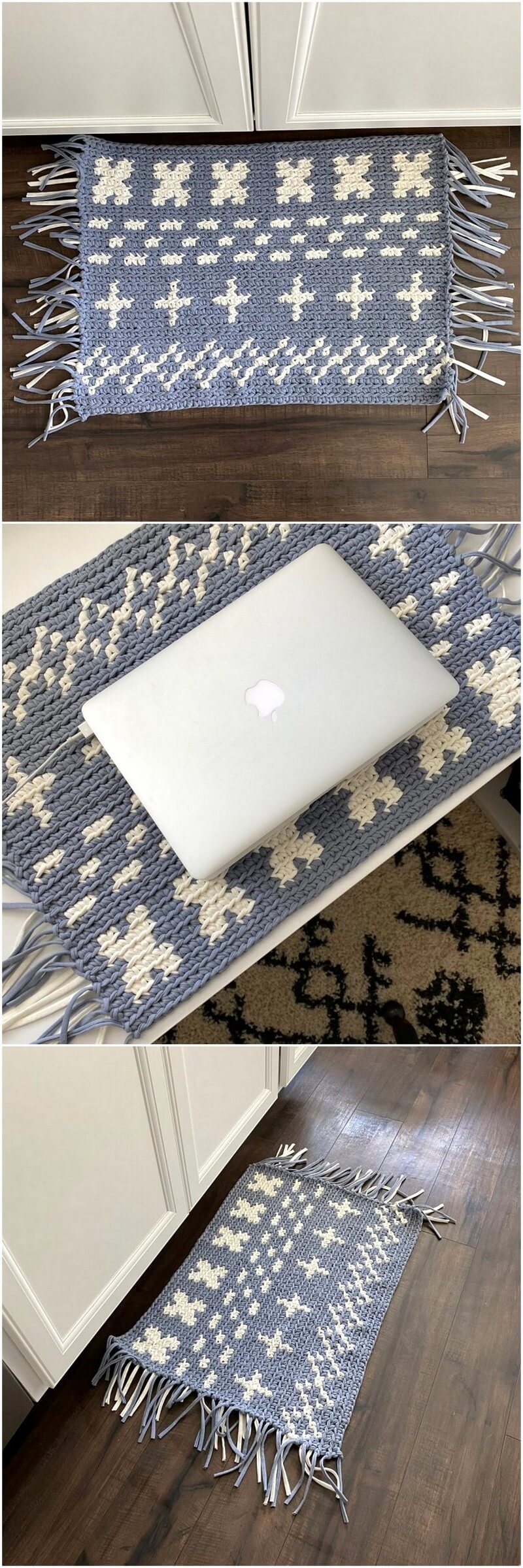 37 T-Shirt Yarn Rug – Free Crochet Pattern 1