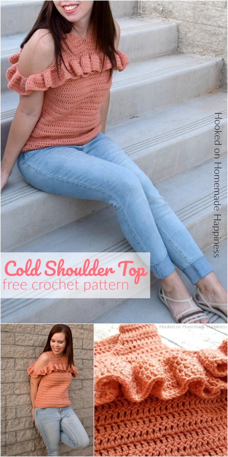 39 Cold Shoulder Crochet Top Pattern 1