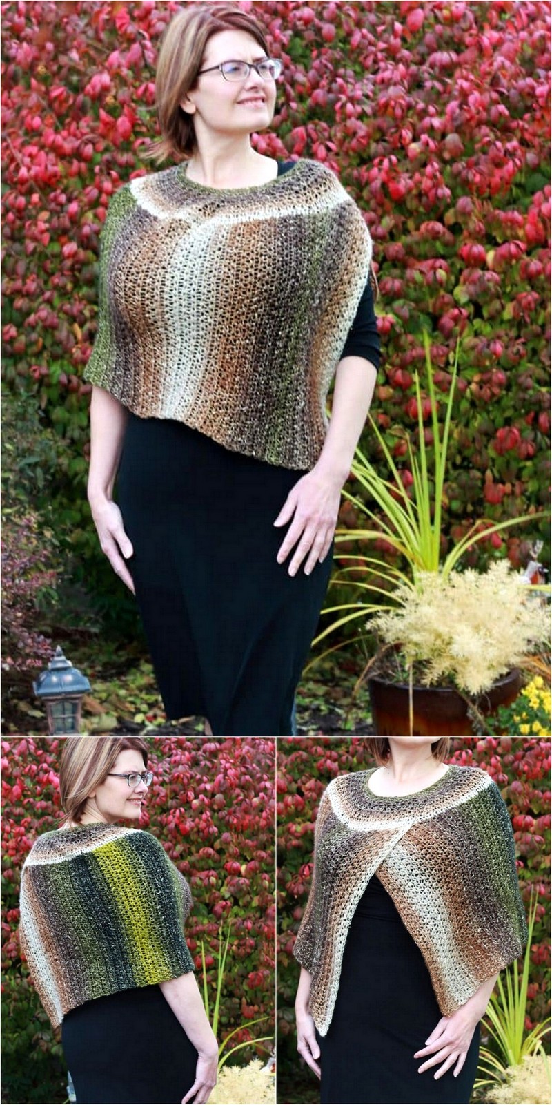 39 Crochet Chic Cape Poncho Beginner Friendly pattern that looks Knit! 1