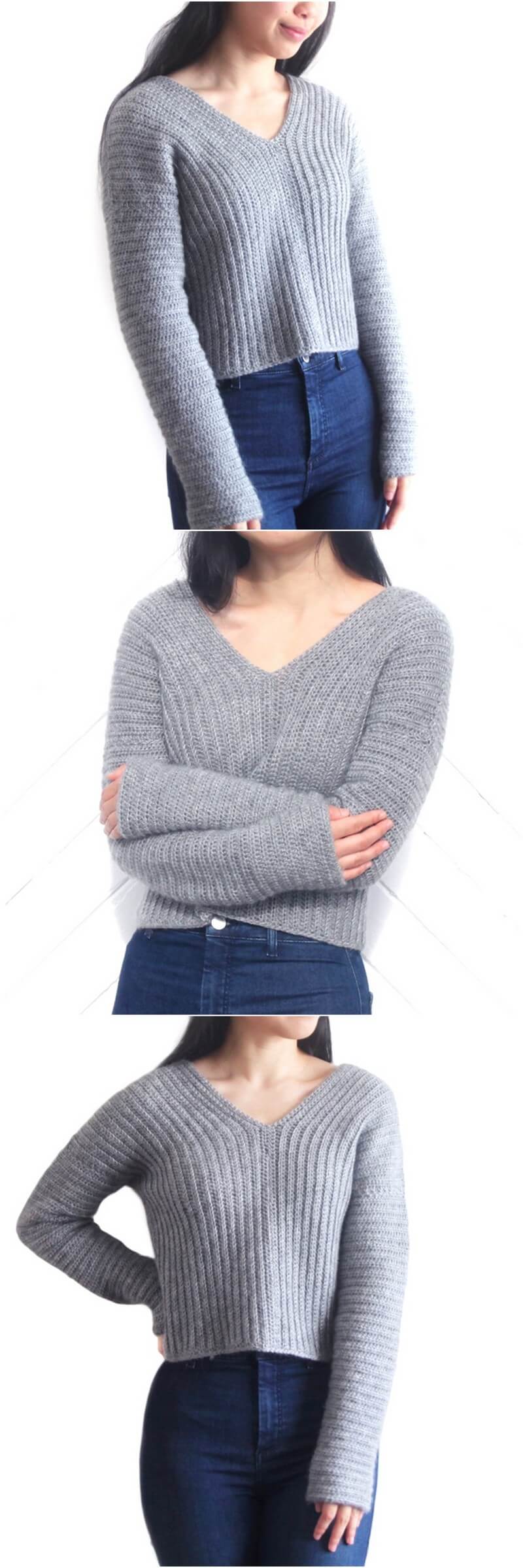 39 ELEVATION FREE CROCHET SWEATER PATTERN + VIDEO TUTORIAL 1