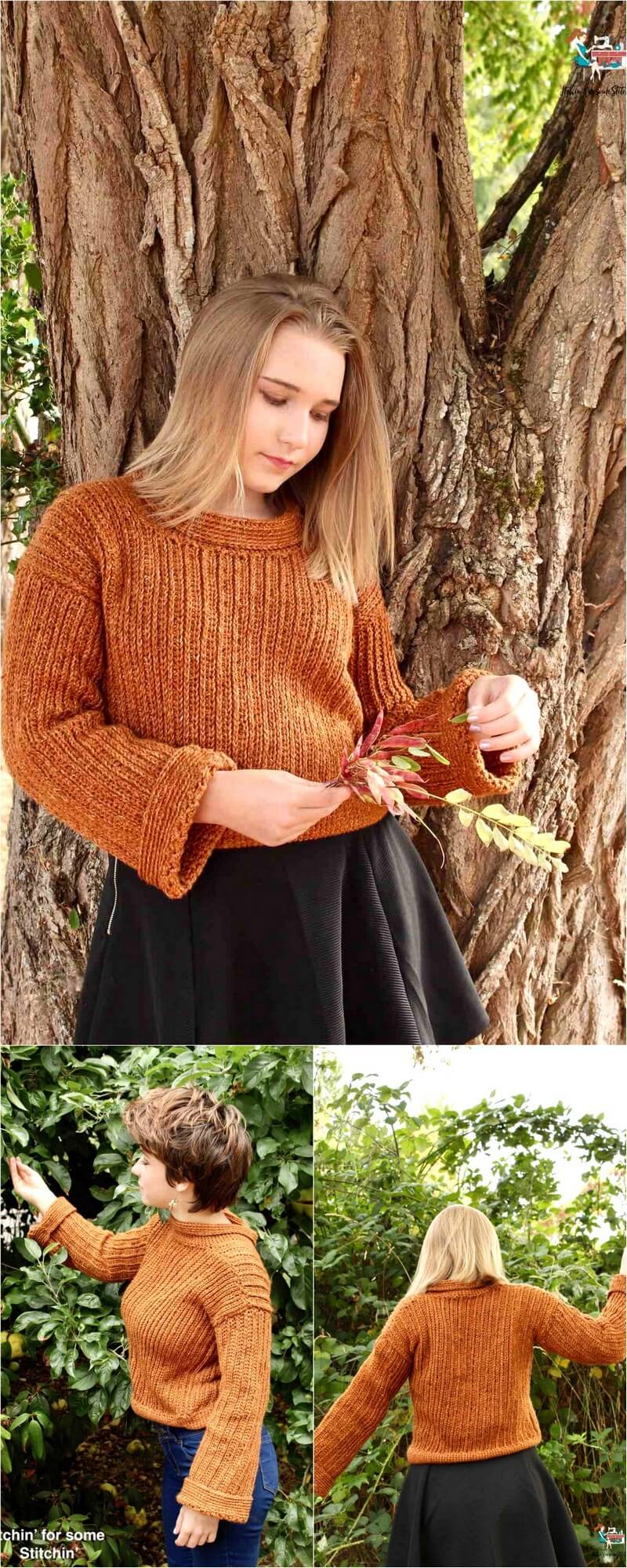 41 CINNAMON SPICED RIBBED SWEATER 1