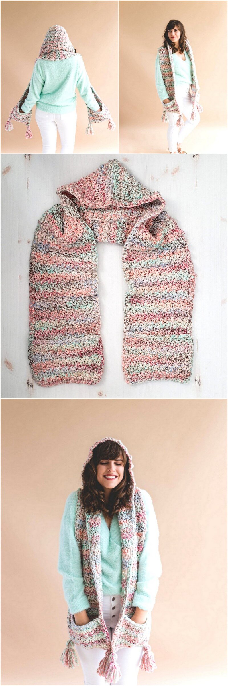 41 Crochet Storybook Hood + Pocket Scarf 1