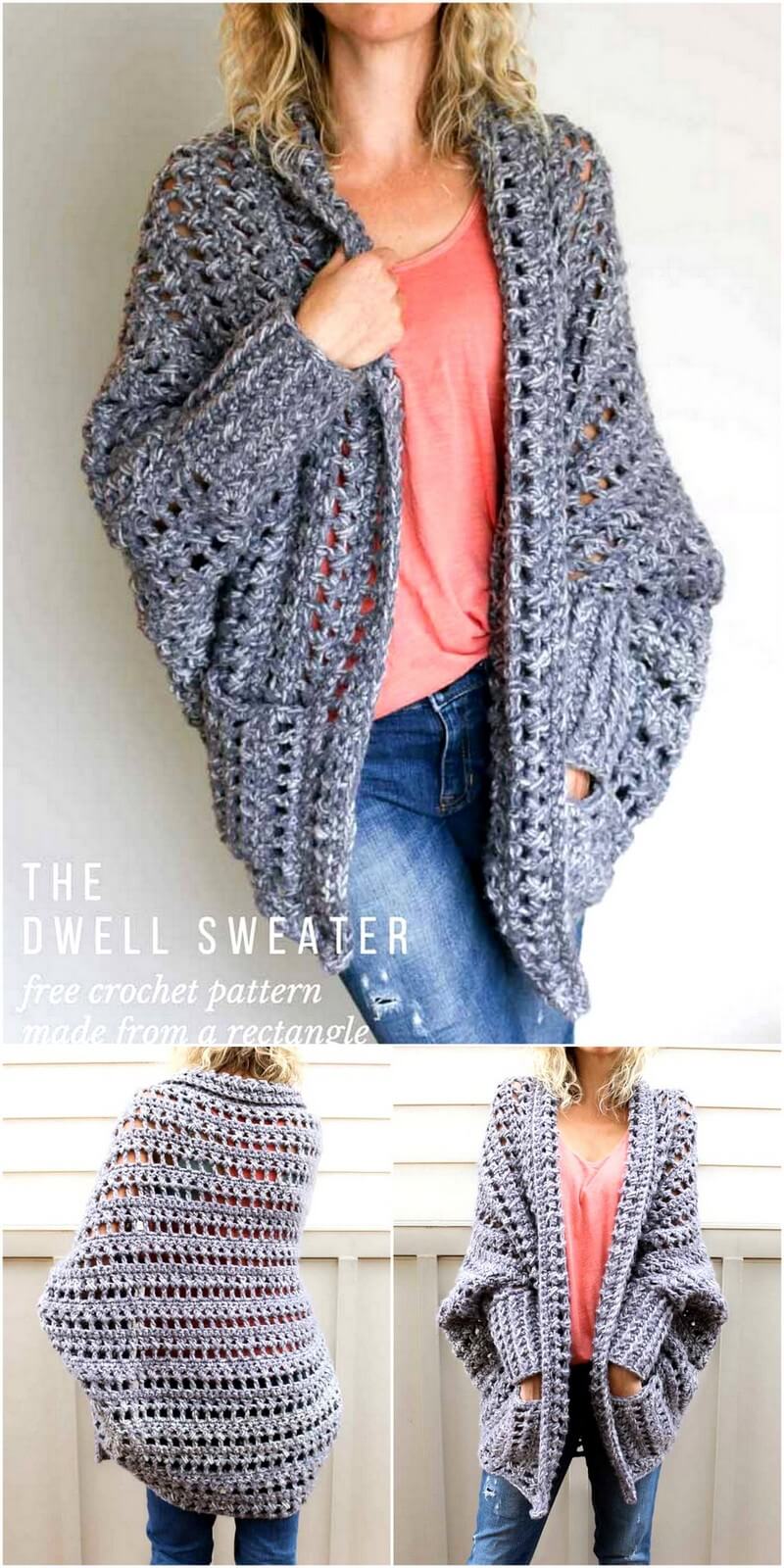 43 THE DWELL CHUNKY CROCHET SWEATER – FREE PATTERN 2