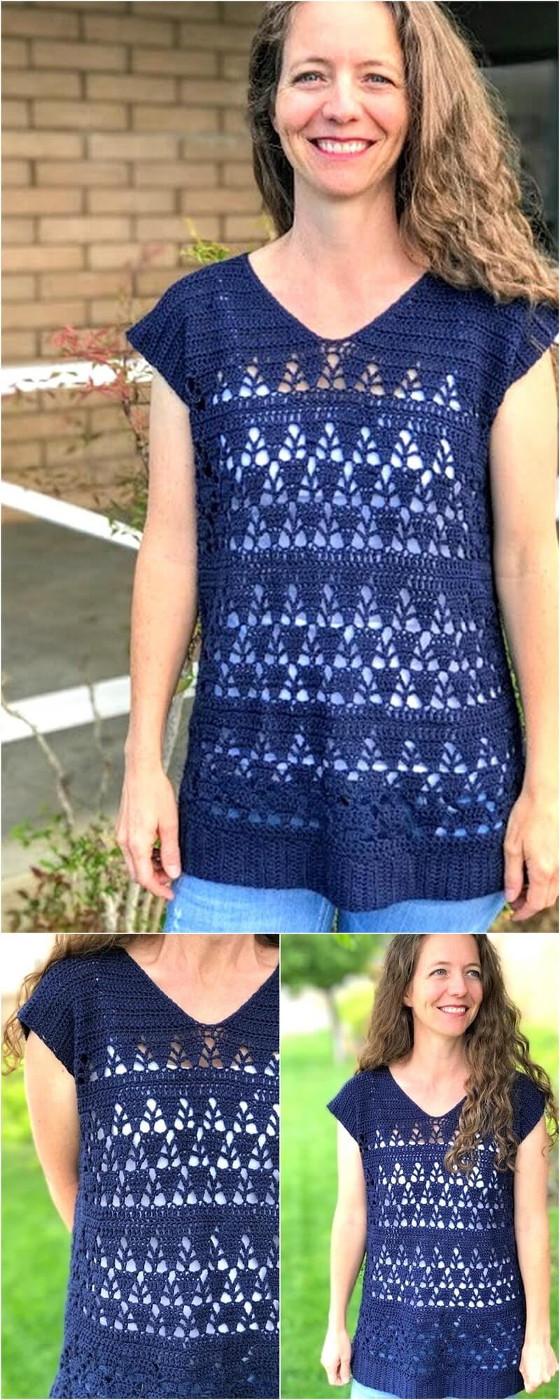 44 LUNAR LACE TUNIC—FREE CROCHET PATTERN 1