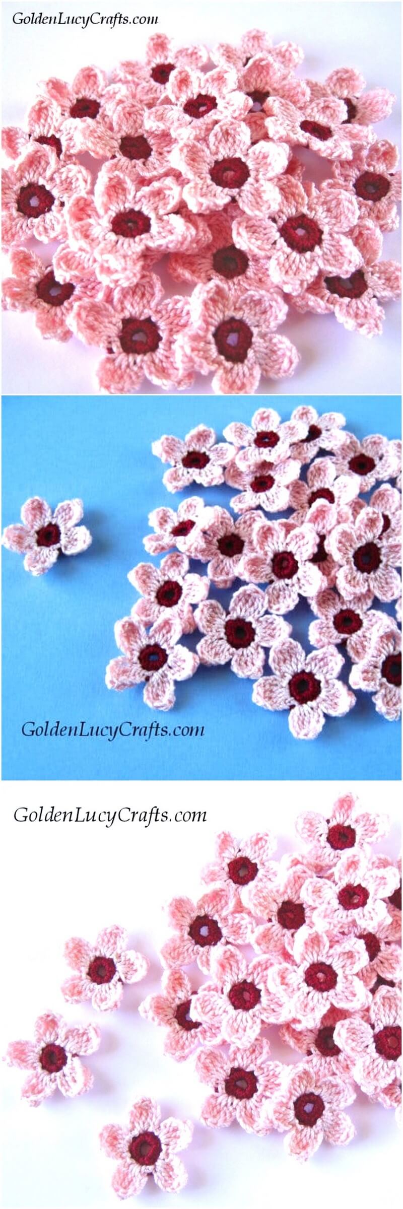 45 Cherry Blossoms Crochet Pattern 1