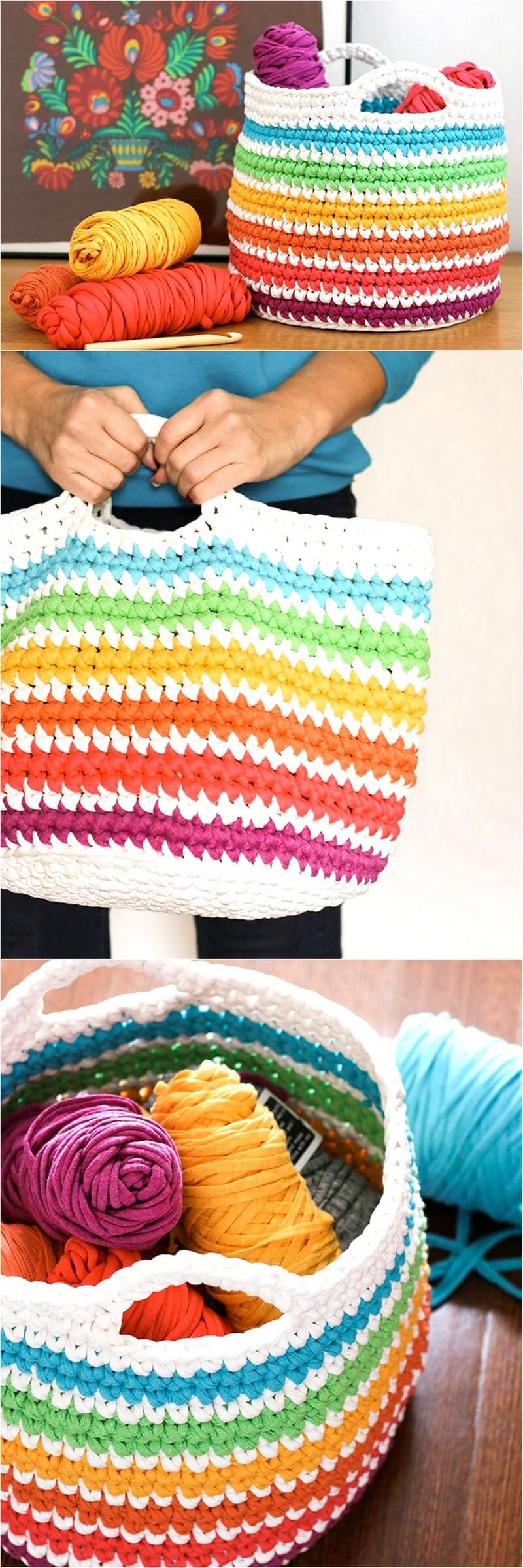 45 crochet-pattern-rainbow-storage-basket 1