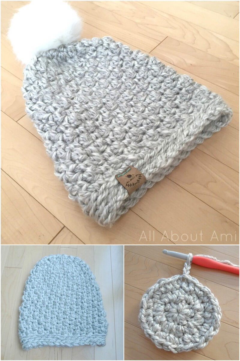 48 Seed Stitch Beanie 1